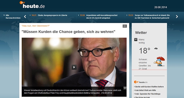 Screenshot: heute.de
