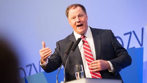 "Politico"-Gründungschefredakteur John F. Harris auf dem Zeitungskongress 2014, Foto: Laurin Schmid