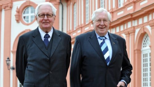 Hans-Jochen und Bernhard Vogel. Foto: Picture Alliance
