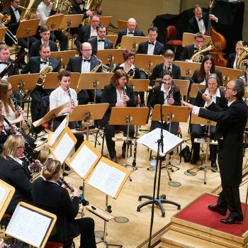 Das Sinfonische Blasorchester des Musikbundes von Ober- und Niederbayern