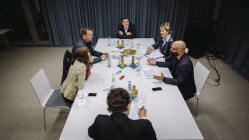 Das Round-Table-Gespräch im Herbst 2015 (c) Julia Nimke