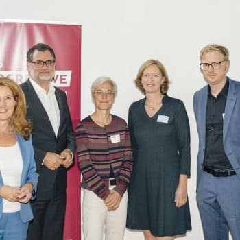 Heike Raab, Wolfgang Schmidt, Brigitte Knopf, Kerstin Andreae, Dominic Schwickert (v. l.)