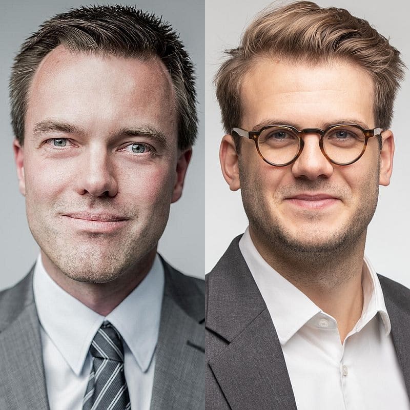 Sebastian Kruse (l.) und Nico Kraft (c) (1) Ruediger Glatz (2) Rud Pedersen Public Affairs Germany