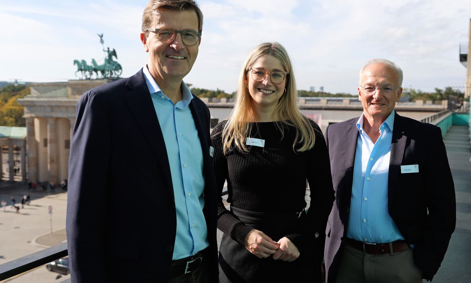 Roel Annega (Gerolsteiner), Lena Werner MdB (hat an dem Tag ihren 30. Geburtstag gefeiert und kommt aus dem Wahlkreis von Gerolsteiner), Ulrich Rust (Gerolsteiner)