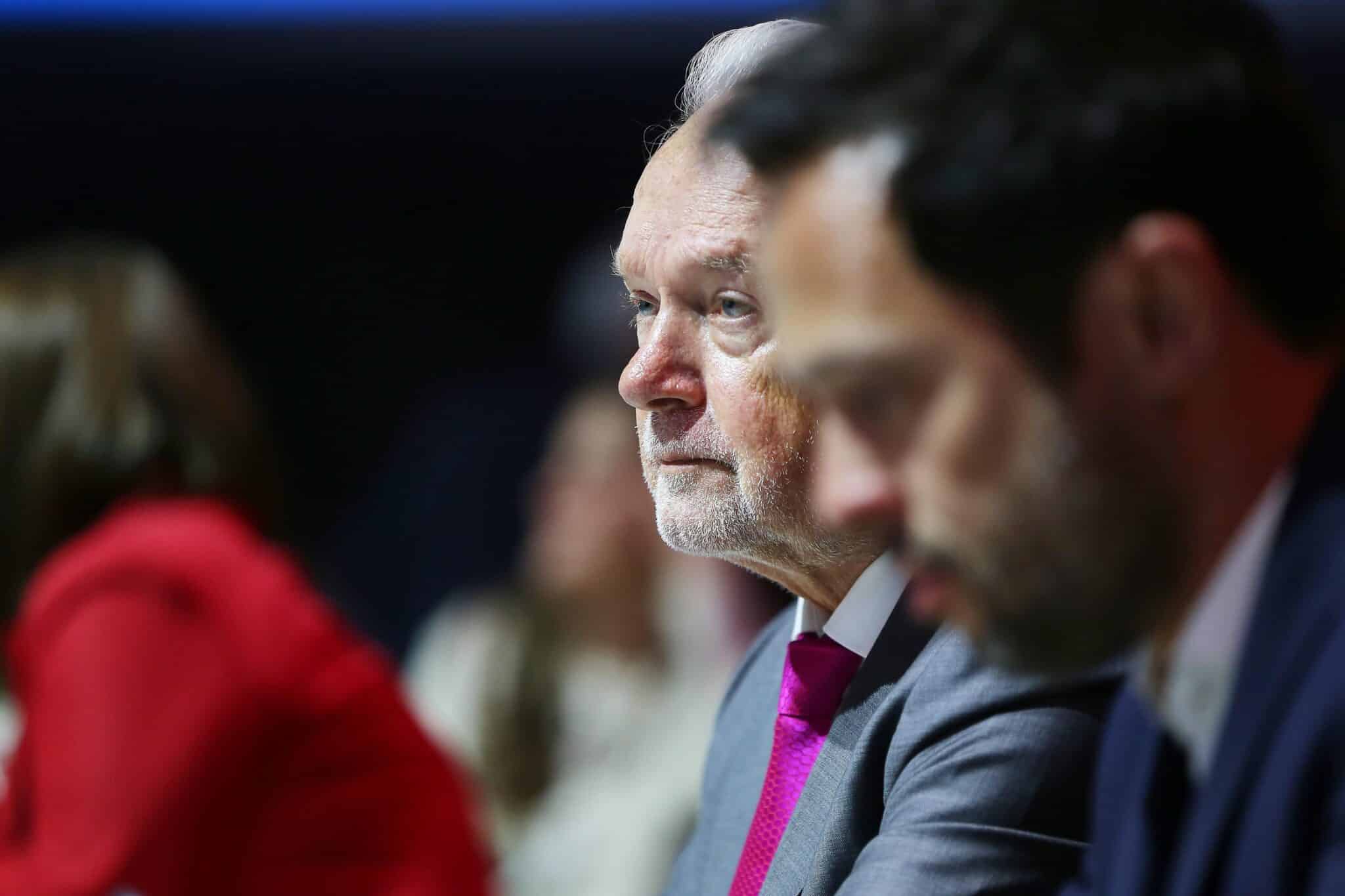 Wolfgang Kubicki und Martin Hagen während des 77. Bundesparteitags der FDP in Berlin, im Vordergrund und Hintergrund unsc...